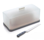 Bread Bin With Bread Board and Knife