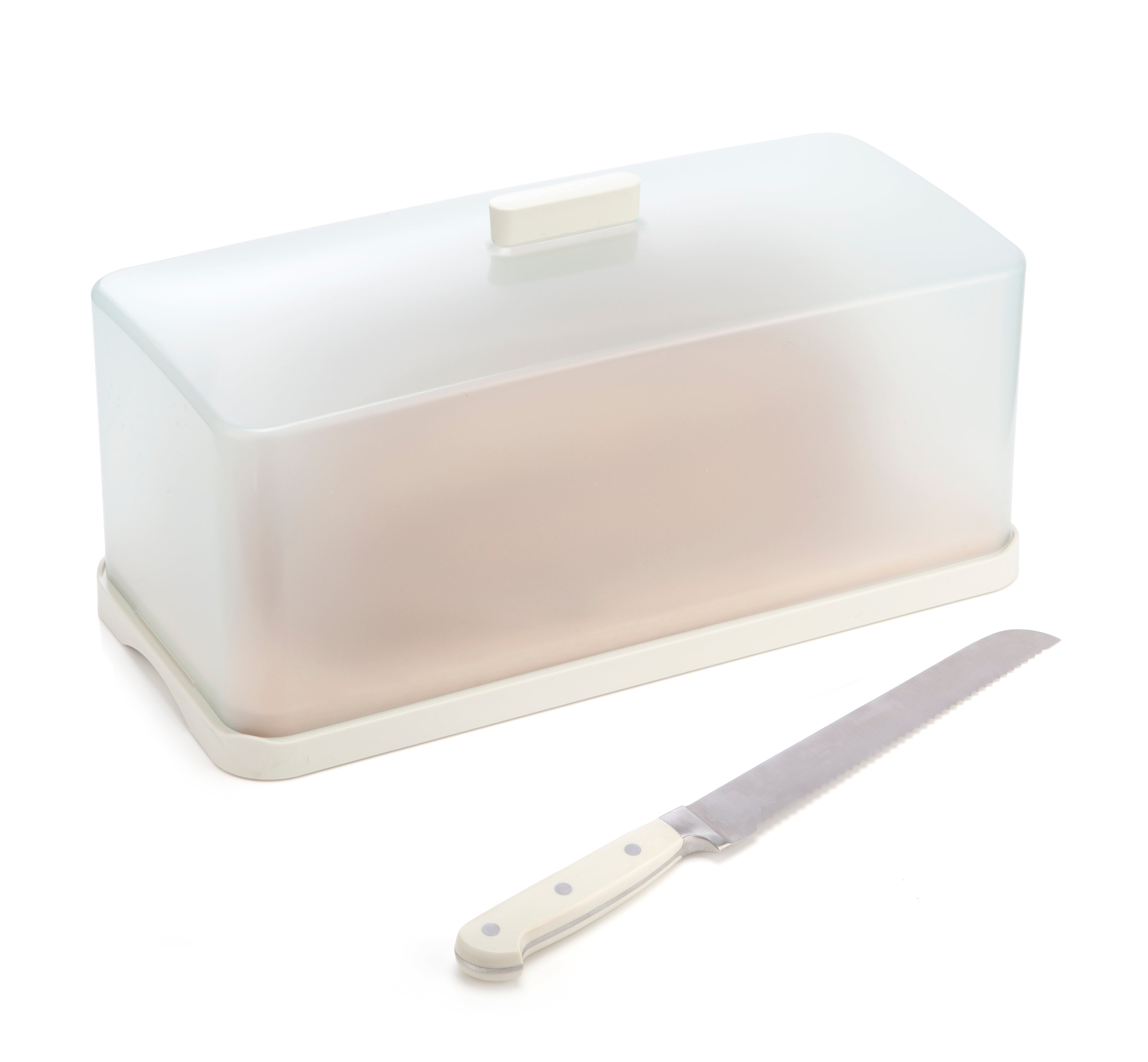 Bread Bin With Bread Board and Knife